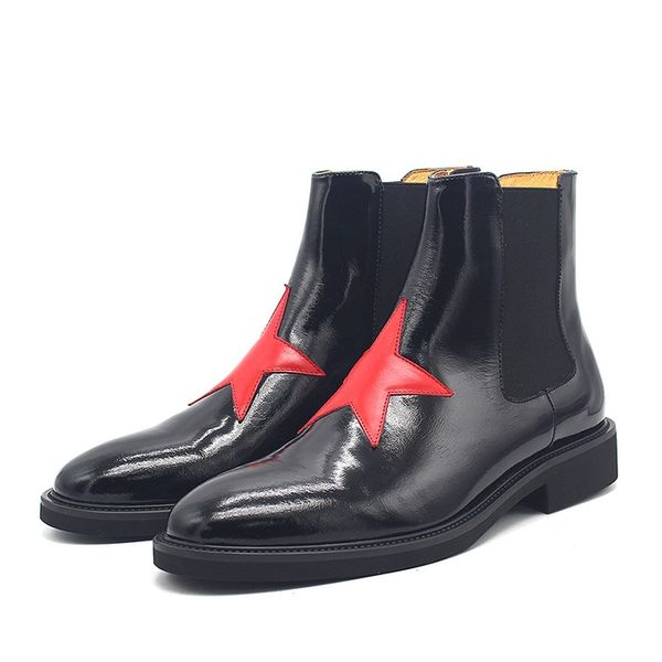 2022 winter chelse boots for men cow leather handmade western mens martin booties slip on fashion boot shoes, Black
2022 winter chelse boots for men cow leather handmade western mens martin booties slip on fashion boot shoes, Black