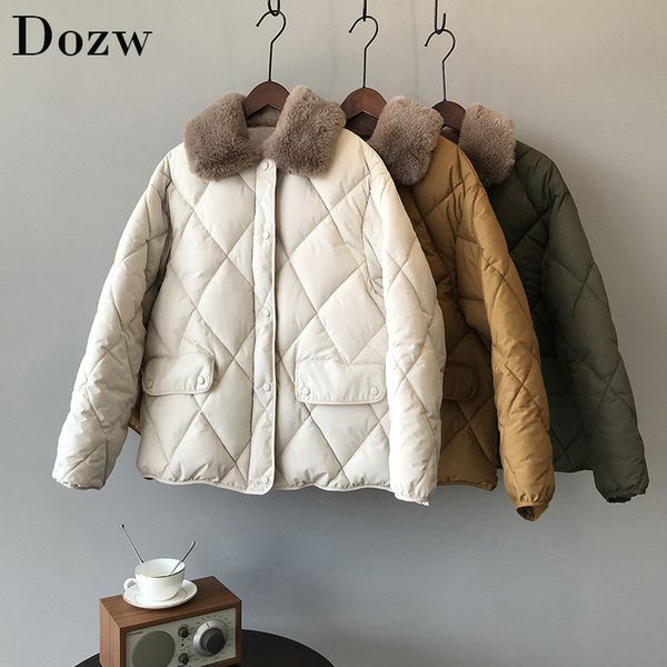 women parka winter faux fur neck coat long sleeve buttons pockets thick warm outwear jacket female padded zipper jackets 210414, Black
women parka winter faux fur neck coat long sleeve buttons pockets thick warm outwear jacket female padded zipper jackets 210414, Black