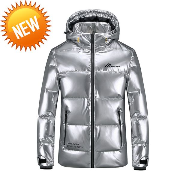 -30 degree winter men's jacket white duck down parks windbreaker waterproof hooded snow male jackets shiny parkas dropshipping, Black
-30 degree winter men's jacket white duck down parks windbreaker waterproof hooded snow male jackets shiny parkas dropshipping, Black