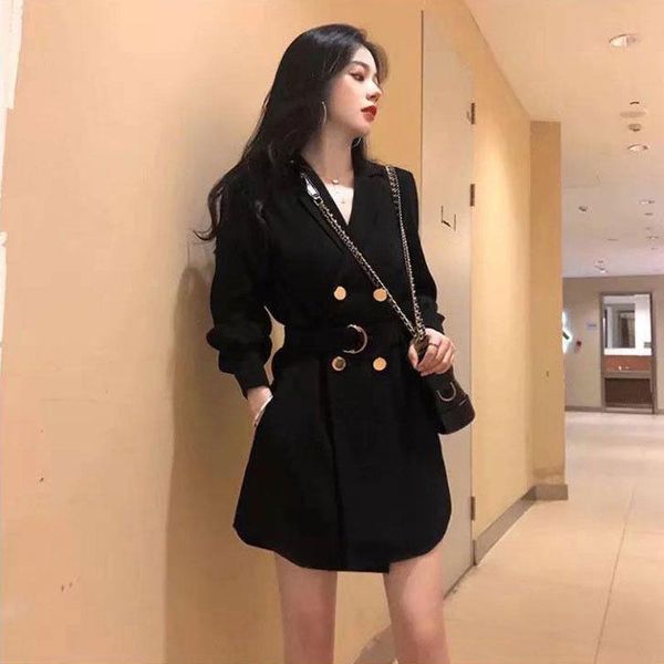 casual dresses -4xl women spring autumn long sleeve blazer dress female korean v-neck double-breasted vestidos lady elegant black, Black;gray
casual dresses -4xl women spring autumn long sleeve blazer dress female korean v-neck double-breasted vestidos lady elegant black, Black;gray