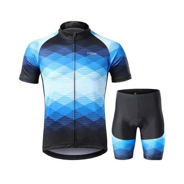 racing sets lixada men cycling jersey set breathable bicycle short sleeve bike shirt and padded shorts mtb clothing suit sportwears, Black;blue
racing sets lixada men cycling jersey set breathable bicycle short sleeve bike shirt and padded shorts mtb clothing suit sportwears, Black;blue