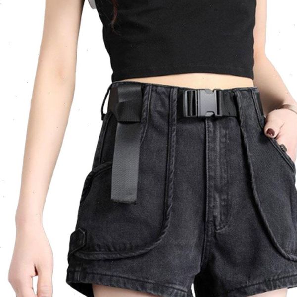women short denim shorts high waisted cargo black blue jean summer woman womens harajuku streetwear, White;black
women short denim shorts high waisted cargo black blue jean summer woman womens harajuku streetwear, White;black