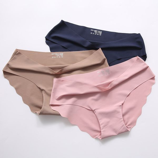 3pcs panties one-piece seamless cotton ice silk underwear female close-fitting elastic breathable ladies briefs new, Black;pink
3pcs panties one-piece seamless cotton ice silk underwear female close-fitting elastic breathable ladies briefs new, Black;pink