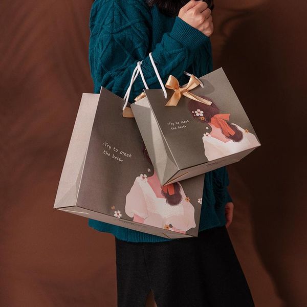 12pcs/lot holiday wedding candy gift box tote bag festival kraft paper shopping clothes bags with handles wrap
12pcs/lot holiday wedding candy gift box tote bag festival kraft paper shopping clothes bags with handles wrap