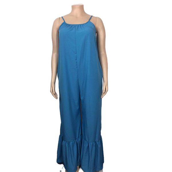 2011Summer Slip Jumpsuit Women Elegance Loose Wide Leg Pant Flare Plus Size Jumpsuits Overalls Streetwear Wholesale Dropshipping, Sky blue
2011Summer Slip Jumpsuit Women Elegance Loose Wide Leg Pant Flare Plus Size Jumpsuits Overalls Streetwear Wholesale Dropshipping, Sky blue
