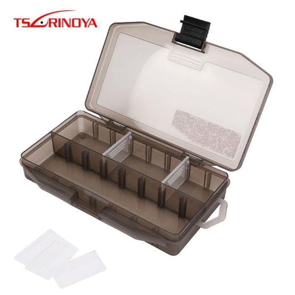 fishing accessories tsurinoya lure box with insert 20.7*11*3.3cm portable case peche pesca