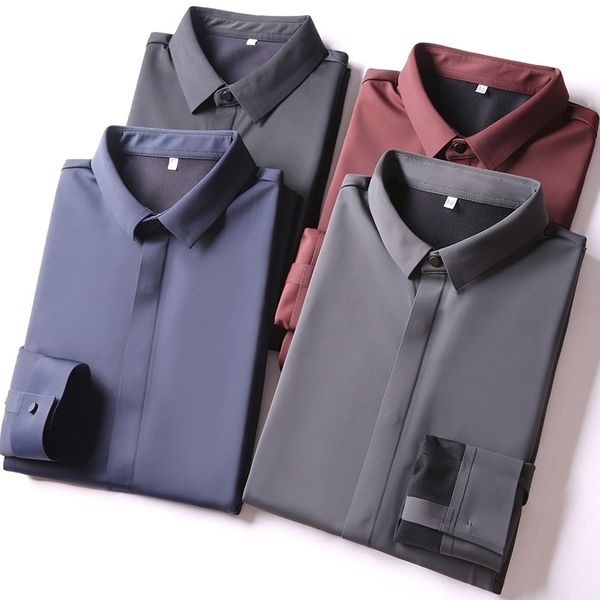 crisp, shaped, pressure glued, no iron, plush and thickened boutique business leisure long sleeve shirt, warm men's shirt, White;black
crisp, shaped, pressure glued, no iron, plush and thickened boutique business leisure long sleeve shirt, warm men's shirt, White;black