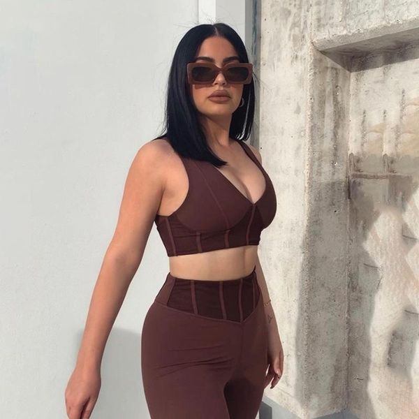women's tracksuits summer women 2 two piece set sport bodycon tracksuit long sleeve tank solid knitted pullover leggings pants sets, Gray
women's tracksuits summer women 2 two piece set sport bodycon tracksuit long sleeve tank solid knitted pullover leggings pants sets, Gray