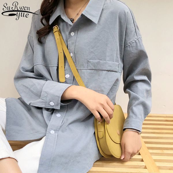 spring splicing turn-down collar solid female shirt minimalist loose white shirts women cardigan blouses blusas 11890 210417
spring splicing turn-down collar solid female shirt minimalist loose white shirts women cardigan blouses blusas 11890 210417