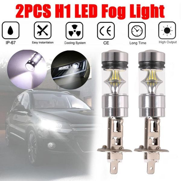 car headlights super bright 2pcs h1 100w led white 12-24v 20-smd projector fog driving light bulb 6000k voiture wholesale quick delivery csv
car headlights super bright 2pcs h1 100w led white 12-24v 20-smd projector fog driving light bulb 6000k voiture wholesale quick delivery csv