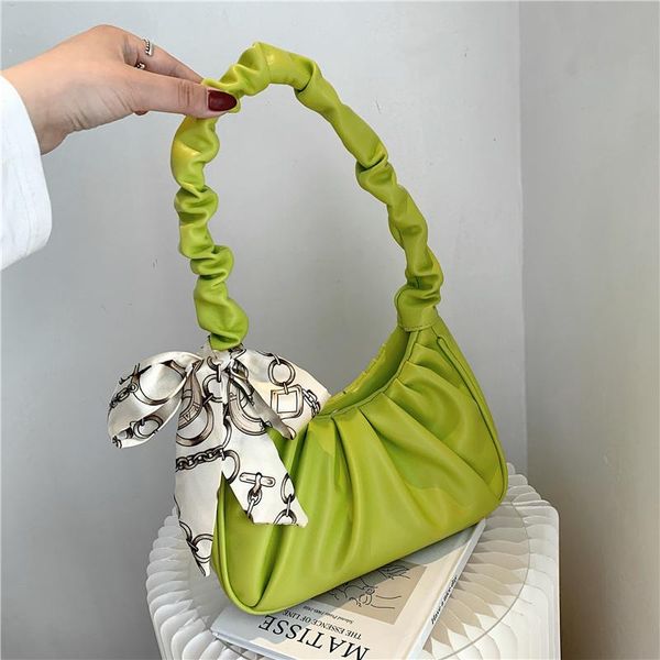 evening bags trendy scarf ruched shoulder for women brand designer solid color baguette soft ladies handbags summer 2021
evening bags trendy scarf ruched shoulder for women brand designer solid color baguette soft ladies handbags summer 2021