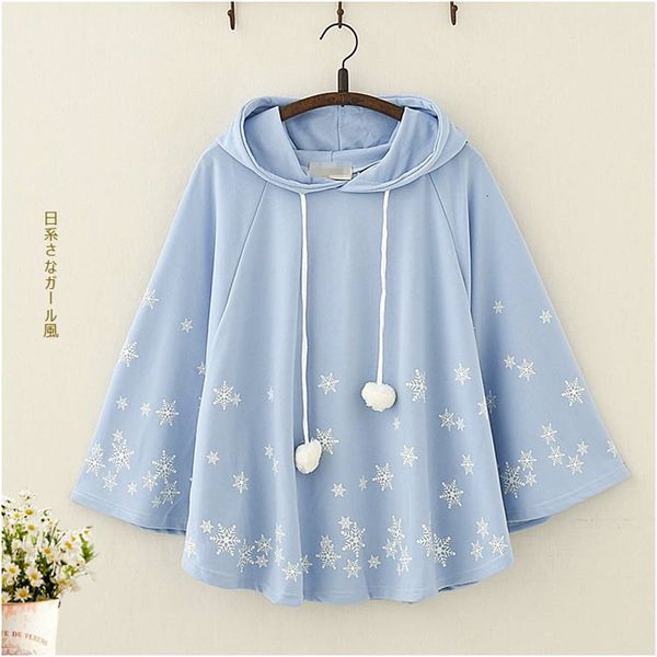 autumn women kawaii snowflake cape hoodies japanese cute christmas pullovers harajuku mori girls cloak outerwear sweatshirt, Black
autumn women kawaii snowflake cape hoodies japanese cute christmas pullovers harajuku mori girls cloak outerwear sweatshirt, Black