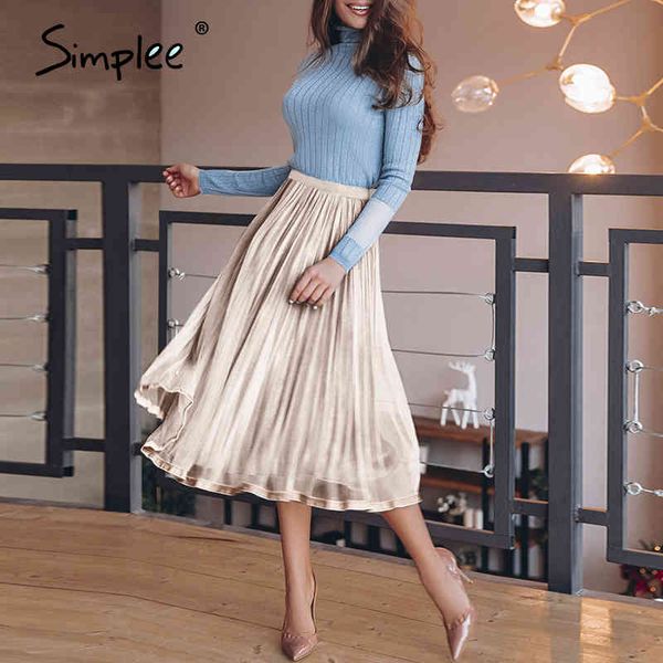 knitted elastic waist women skirts a-line velvet pleated midi bottoms streetwear splicing ladies skirt autumn winter 210414, Black
knitted elastic waist women skirts a-line velvet pleated midi bottoms streetwear splicing ladies skirt autumn winter 210414, Black