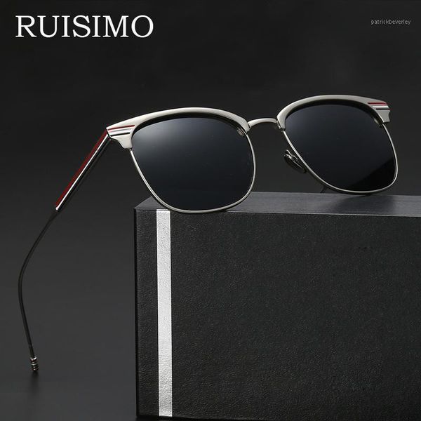 sunglasses polarized women half frame men brand design vintage sun glasses female rivet shades for, White;black
sunglasses polarized women half frame men brand design vintage sun glasses female rivet shades for, White;black
