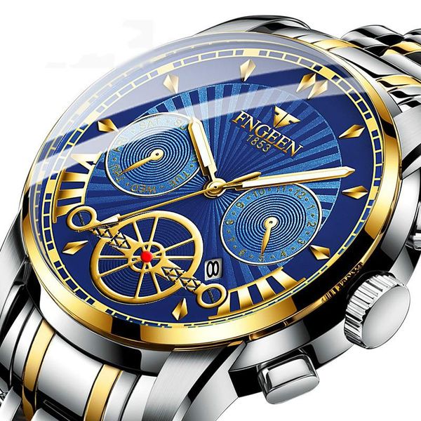 design men watches automatic black watch stainless steel waterproof business sport mechanical wristwatch wristwatches, Slivery;brown
design men watches automatic black watch stainless steel waterproof business sport mechanical wristwatch wristwatches, Slivery;brown
