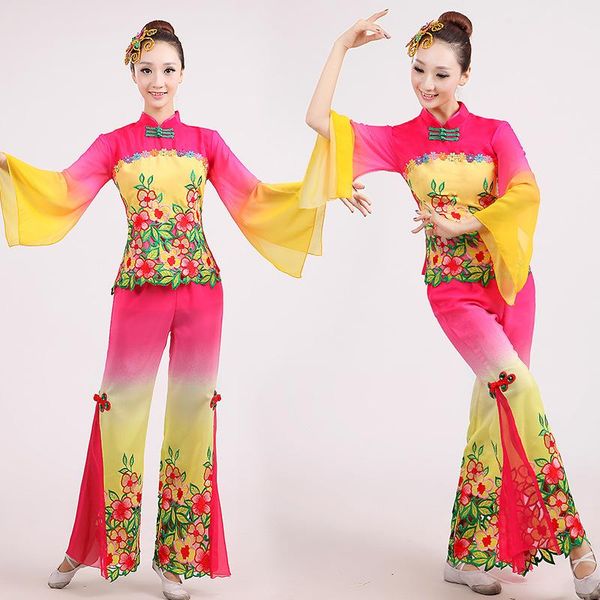 classical chinese national dance clostume female fan costumes women yangko clothing umbrella dancer wear stage, Black;red
classical chinese national dance clostume female fan costumes women yangko clothing umbrella dancer wear stage, Black;red