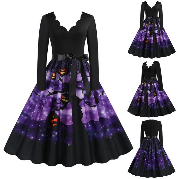casual dresses women pumpkin party print dress halloween long sleeve vintage plus size costume vestido corto mujer, Black;gray
casual dresses women pumpkin party print dress halloween long sleeve vintage plus size costume vestido corto mujer, Black;gray