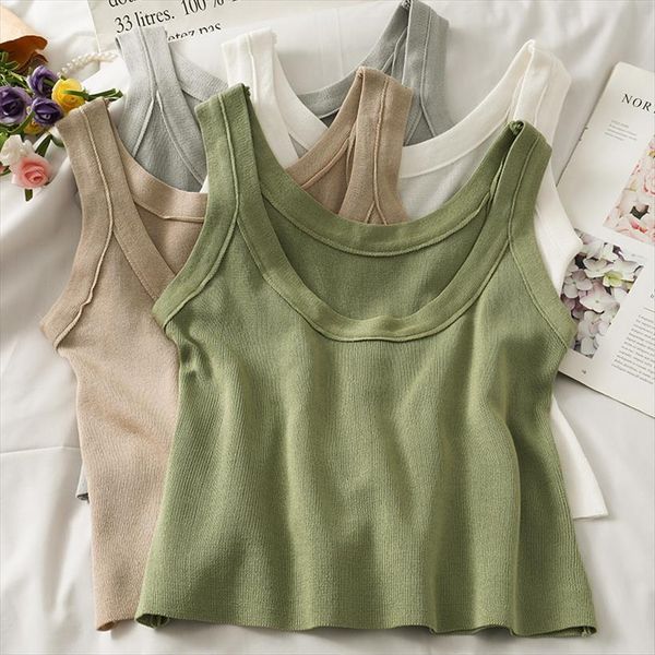 knitted crop womens camis off shoulder solid color sleeveless omighty slim fit tank summer, White
knitted crop womens camis off shoulder solid color sleeveless omighty slim fit tank summer, White