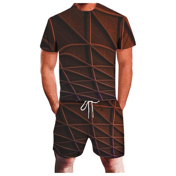 men's tracksuits summer suit t-shirt beach shorts two-piece sets 3d abstract clothing large size outdoor fitness running, Gray
men's tracksuits summer suit t-shirt beach shorts two-piece sets 3d abstract clothing large size outdoor fitness running, Gray