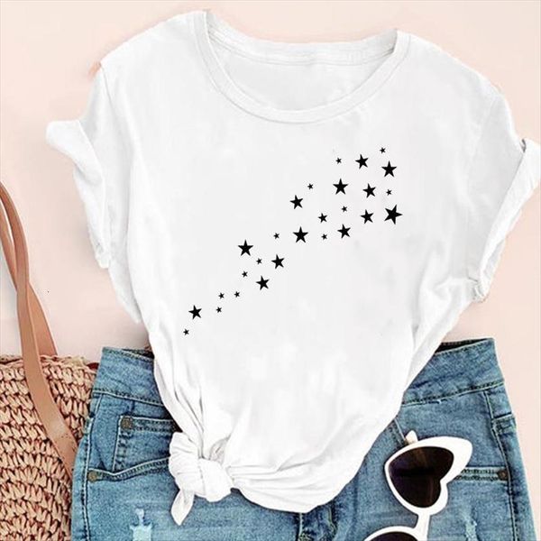 star cartoon fashion print womens trend cute 90s graphic summer short sleeve female clothes tees t shirt, White
star cartoon fashion print womens trend cute 90s graphic summer short sleeve female clothes tees t shirt, White