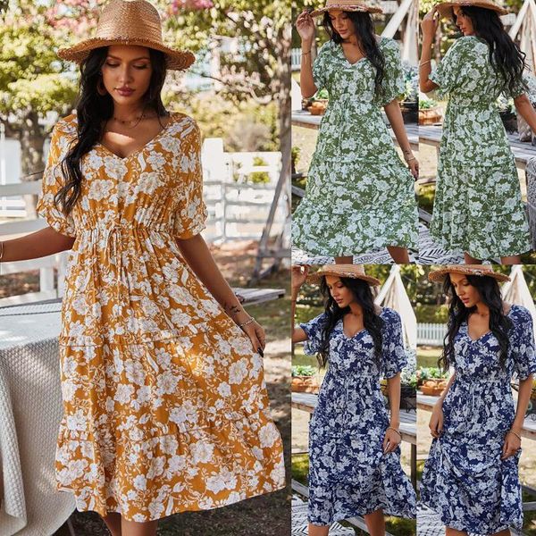 casual dresses printed dress spring summer 2021 ruffles long large v-neck tie waist thin women willon green, Black;gray
casual dresses printed dress spring summer 2021 ruffles long large v-neck tie waist thin women willon green, Black;gray