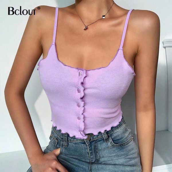 women's tanks & camis bclout crop cami women casual sleeveless knit tank streetwear spaghetti strap vest ruffles button female, White
women's tanks & camis bclout crop cami women casual sleeveless knit tank streetwear spaghetti strap vest ruffles button female, White