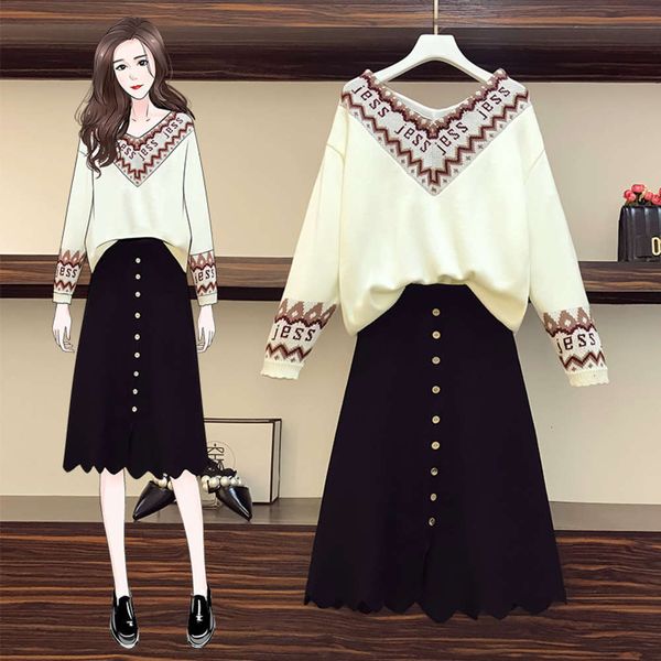 casual dresses dress autumn winter big size women's fat mm sweater suit half length skirt with foreign style to cover stomach, reduce a, Black;gray
casual dresses dress autumn winter big size women's fat mm sweater suit half length skirt with foreign style to cover stomach, reduce a, Black;gray