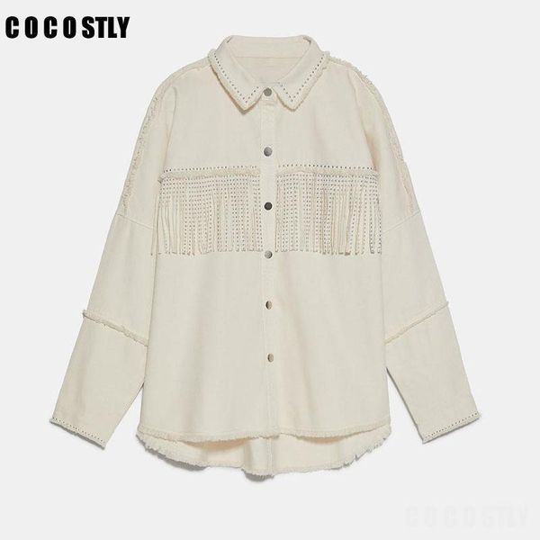 autumn vintage black oversize denim shirts women fashion tassel long sleeve casual loose and blouses female blusas1, White
autumn vintage black oversize denim shirts women fashion tassel long sleeve casual loose and blouses female blusas1, White