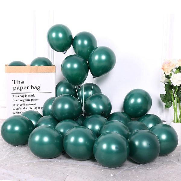 20pcs 10inch dark dreen balloons pearl emerald green latex balloon for birthday party decoration wedding decorjungle globos
20pcs 10inch dark dreen balloons pearl emerald green latex balloon for birthday party decoration wedding decorjungle globos