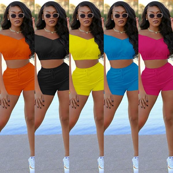 women's tracksuits women solid color v neck short 2 piece set biker shorts bodywear fitness sport streetwear nightclub bodycon outfits, Gray
women's tracksuits women solid color v neck short 2 piece set biker shorts bodywear fitness sport streetwear nightclub bodycon outfits, Gray