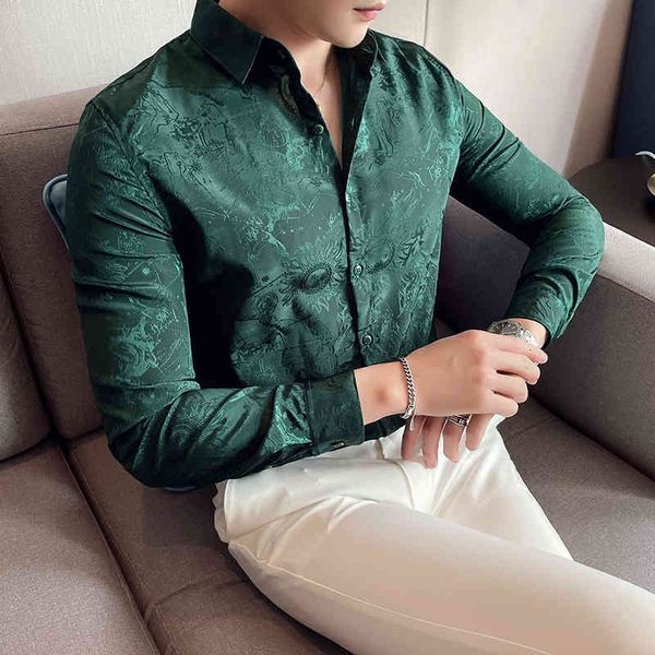 men's polos of high-quality men stripe thin fit shirts long sleeve/male fashion casual business wearing black green shirt lapels 5in9, White;black
men's polos of high-quality men stripe thin fit shirts long sleeve/male fashion casual business wearing black green shirt lapels 5in9, White;black