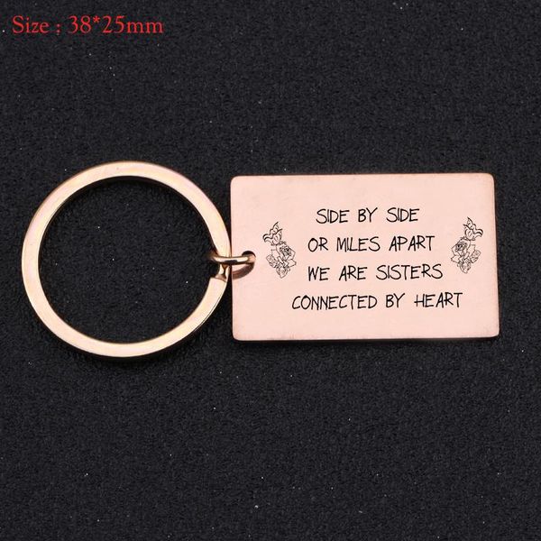keychains engraved side by or miles apart we are sisters connected heart fashion keychain for sister friend exclusive gift, Silver
keychains engraved side by or miles apart we are sisters connected heart fashion keychain for sister friend exclusive gift, Silver