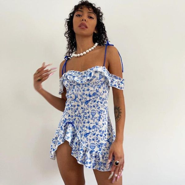 casual dresses floral print bohe dress women spaghetti strap slash neck ruffle sleeve holiday slim lace up beach, Black;gray 
casual dresses floral print bohe dress women spaghetti strap slash neck ruffle sleeve holiday slim lace up beach, Black;gray