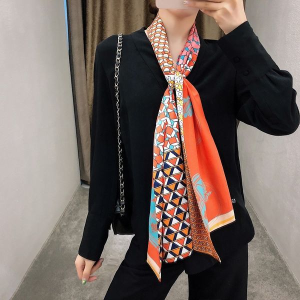 family's new maxtwill double-layer double-sided simulation silk women's ribbon long scarf headband hair band fashion, Blue;gray
family's new maxtwill double-layer double-sided simulation silk women's ribbon long scarf headband hair band fashion, Blue;gray