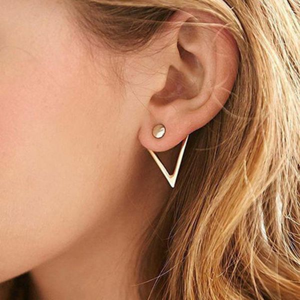 stud 2021 minimalist gold color metal geometric earrings for women personality hollow triangle earring ear jewelry gift, Golden;silver
stud 2021 minimalist gold color metal geometric earrings for women personality hollow triangle earring ear jewelry gift, Golden;silver
