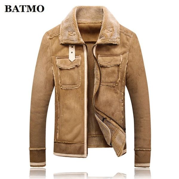 men's jackets batmo 2021 winter arrival leather with fur jacket,fashion turndown collar keep warm jacket coat,m-5xl., Black;brown
men's jackets batmo 2021 winter arrival leather with fur jacket,fashion turndown collar keep warm jacket coat,m-5xl., Black;brown