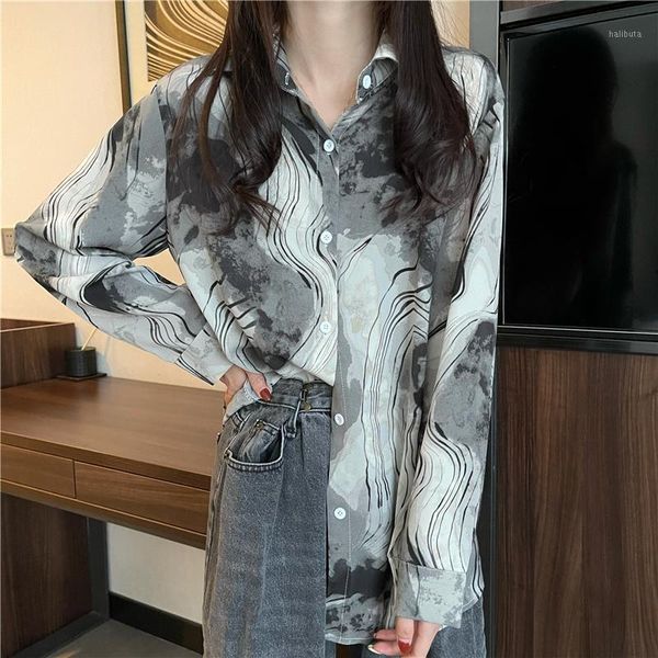 women's blouses & shirts 2021 spring loose leopard print shirt elegant fashion lazy style outgoing minimalism, White
women's blouses & shirts 2021 spring loose leopard print shirt elegant fashion lazy style outgoing minimalism, White