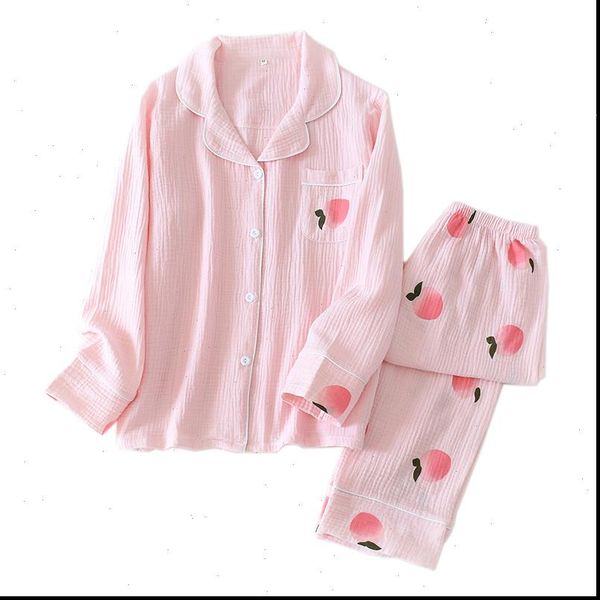 peach sweet pajamas sets spring womens sleepwears japanese 100% cotton long sleeved nightwear pyjamas homewear, Black;red
peach sweet pajamas sets spring womens sleepwears japanese 100% cotton long sleeved nightwear pyjamas homewear, Black;red