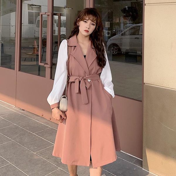 casual dresses 2021 elegant autumn winter dress women's long sleeve notched collar patchwork office midi female with sashes, Black;gray
casual dresses 2021 elegant autumn winter dress women's long sleeve notched collar patchwork office midi female with sashes, Black;gray