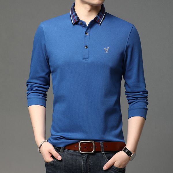 long sleeve autumn thin cotton middle-aged lapel polo shirt bottomed t-shirt men's t-shirt, Black
long sleeve autumn thin cotton middle-aged lapel polo shirt bottomed t-shirt men's t-shirt, Black