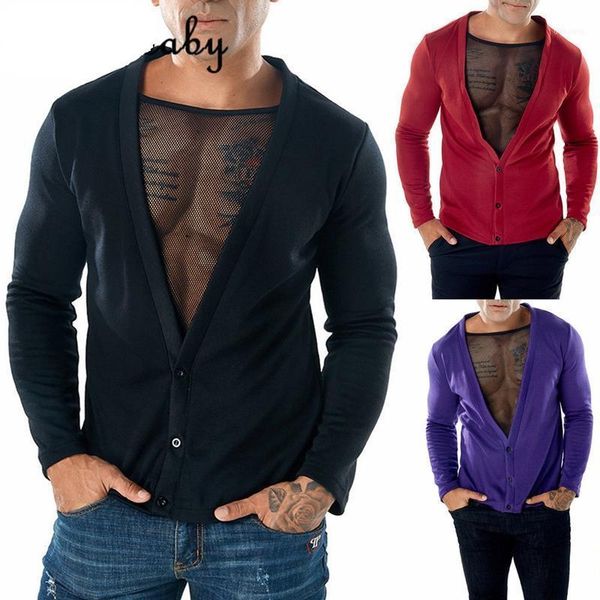 men's casual slim knit v-neck two fake patchwork sweaters stylish mesh coat jacket 1, White;black
men's casual slim knit v-neck two fake patchwork sweaters stylish mesh coat jacket 1, White;black