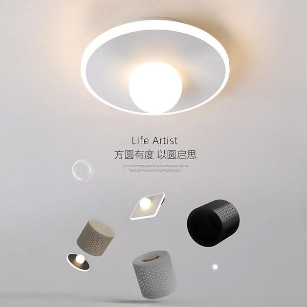 ceiling lights modern lamp fixtures cafe el hallway led home decoration