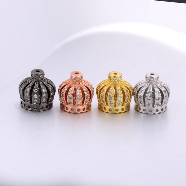 fashion micro inlay copper crown tassel cap charm spacer accessories for diy jewelry making, Bronze;silver
fashion micro inlay copper crown tassel cap charm spacer accessories for diy jewelry making, Bronze;silver