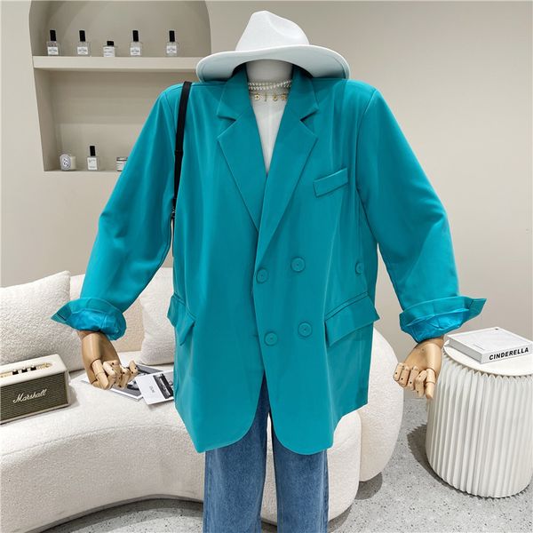 dress spring summer 2021 niche female fashion double breasted two ways of jacket relaxed suit design, Black;gray
dress spring summer 2021 niche female fashion double breasted two ways of jacket relaxed suit design, Black;gray