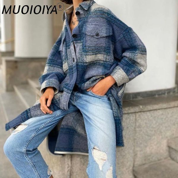 women's wool & blends women's plaid woolen coat long sleeve mid-length cardigan 2021 autumn and winter fashion loose turn-down coll, Black
women's wool & blends women's plaid woolen coat long sleeve mid-length cardigan 2021 autumn and winter fashion loose turn-down coll, Black