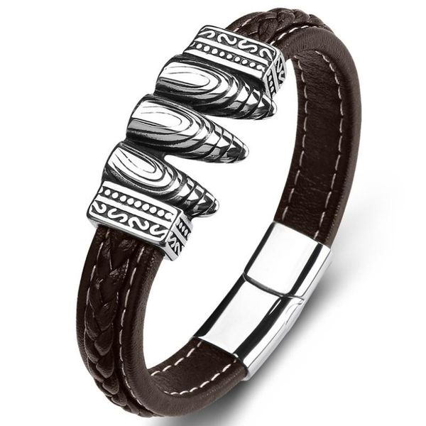 mens fashion head mysterious carved rune braided leather bracelet boys jewelry gifts charm bracelets, Golden;silver
mens fashion head mysterious carved rune braided leather bracelet boys jewelry gifts charm bracelets, Golden;silver
