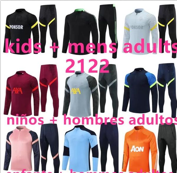 2122 football tracksuit soccer training suit jacket 2021 2022 kids + men adults mens survetement foot chandal tuta jogging 656, Black
2122 football tracksuit soccer training suit jacket 2021 2022 kids + men adults mens survetement foot chandal tuta jogging 656, Black