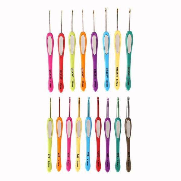 8pcs plastic handle aluminum crochet hooks chunky sweater knitting needles set sewing tools stitch weave accessories notions &, Black
8pcs plastic handle aluminum crochet hooks chunky sweater knitting needles set sewing tools stitch weave accessories notions &, Black