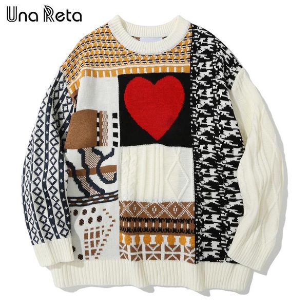 men's sweaters una reta sweater men arrivals harajuku color stitching streetwear clothes casual pullover loose couple, White;black
men's sweaters una reta sweater men arrivals harajuku color stitching streetwear clothes casual pullover loose couple, White;black
