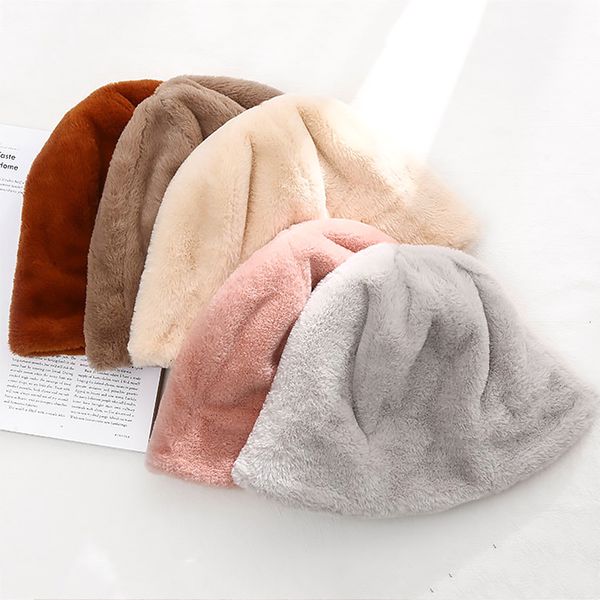 women bucket hat soft plush rabbit fur panama cap winter outdoor warm cap korean fashion all-match fisherman hat, Blue;gray
women bucket hat soft plush rabbit fur panama cap winter outdoor warm cap korean fashion all-match fisherman hat, Blue;gray